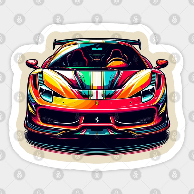 Ferrari 458 Sticker by Vehicles-Art